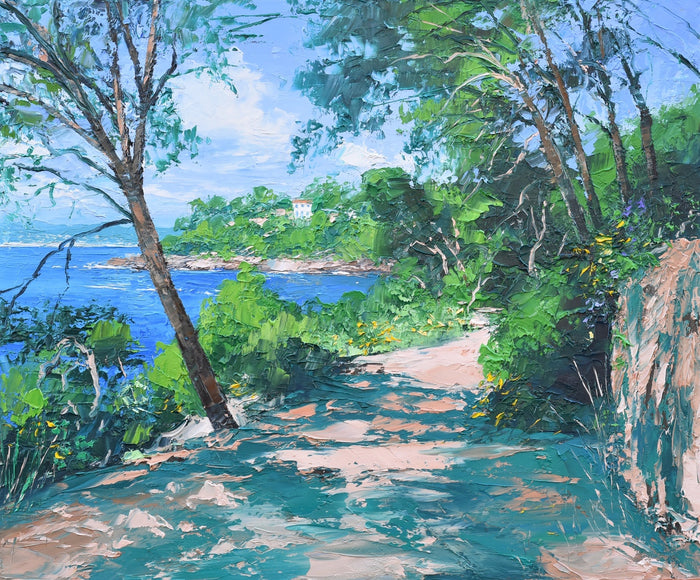 Riviera Coastal Path - signed limited edition print by Colin Carruthers