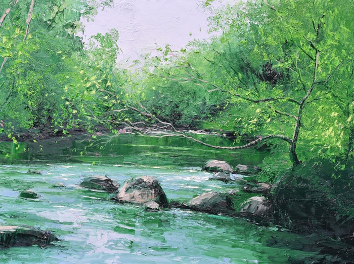 Gentle Flow - oil on canvas by Colin Carruthers