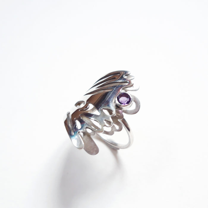 'Butterfly Wing' Ring by Chloe Romanos