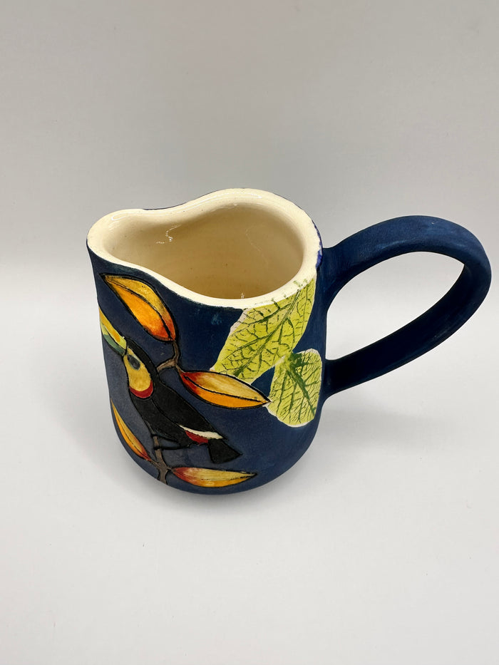 Toucan Design Small Jug in Blue with by Jeanne Jackson