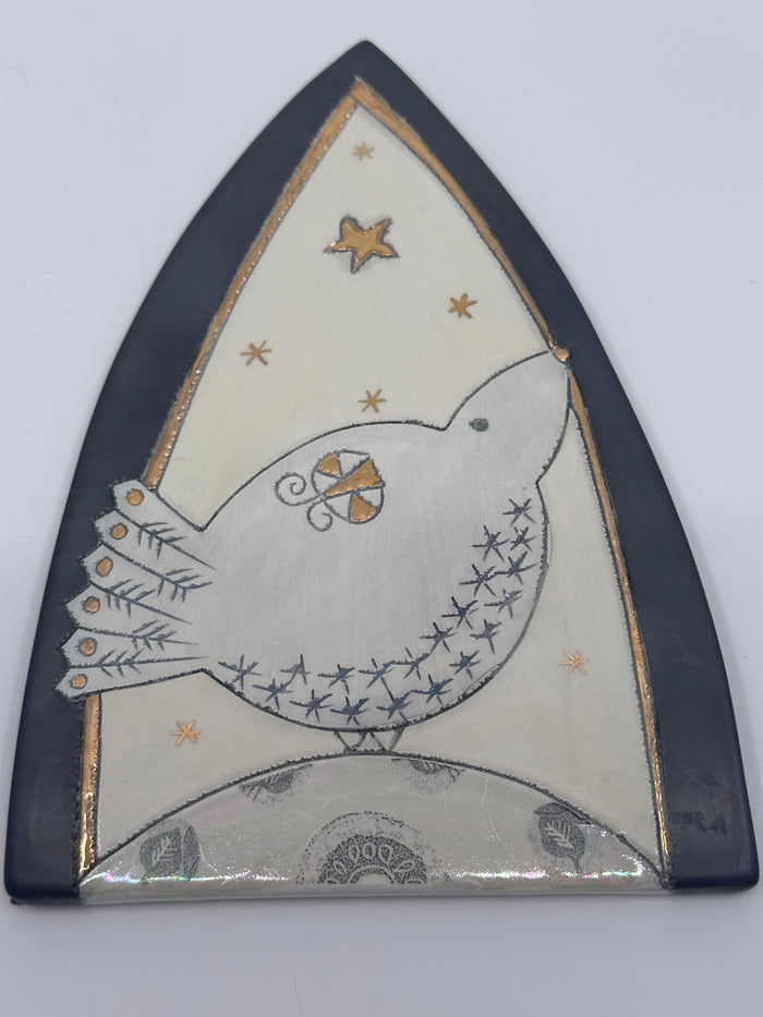 Bird and Star Wall Plaque by Sophie Smith (SS117)