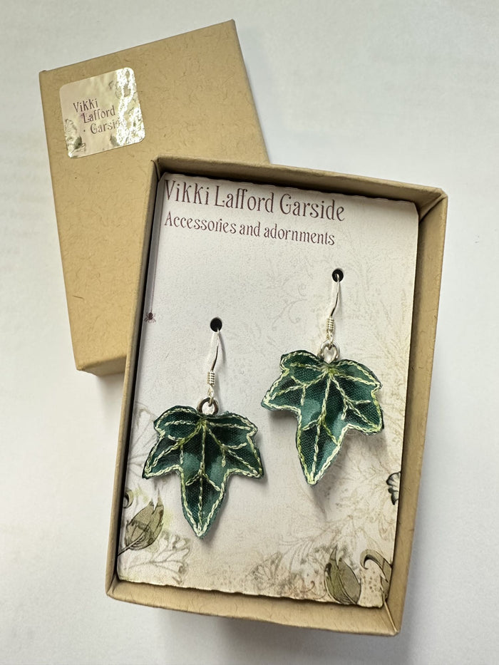 Small Ivy Leaf Earrings by Vikki Lafford Garside