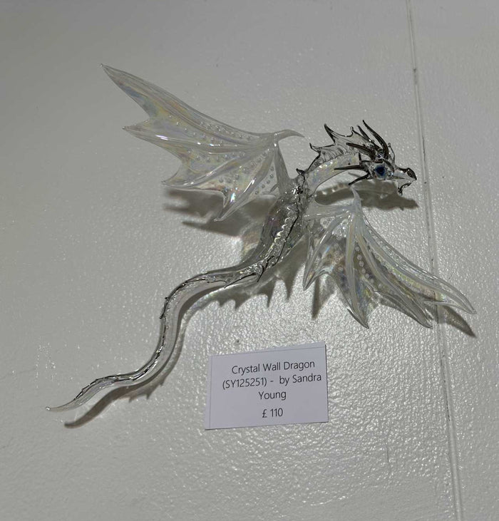 Crystal Wall Dragon Sculpture by Sandra Young