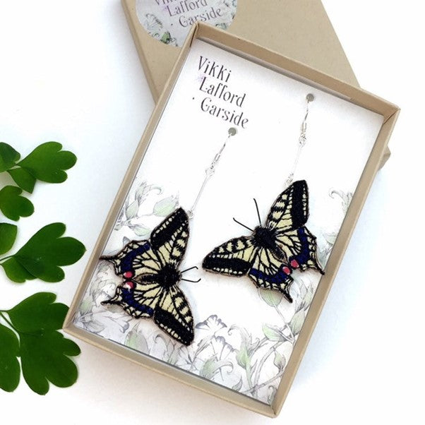 Swallowtail Butterfly Earrings by Vikki Lafford Garside