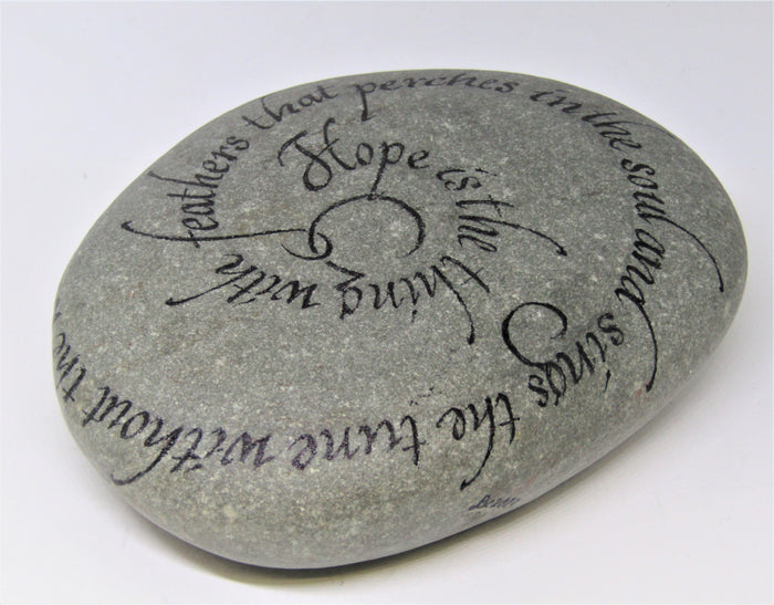 Hand painted stone by Alexis Penn Carver