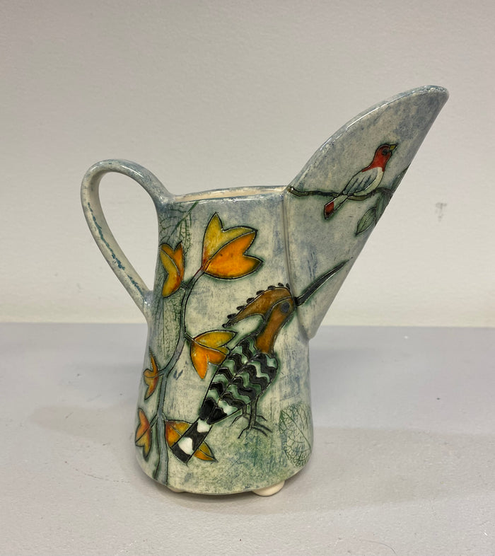Hoopoe Jug by Jeanne Jackson