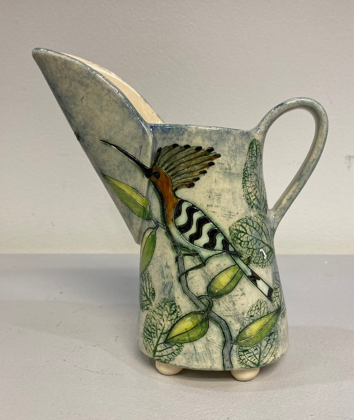 Hoopoe Jug by Jeanne Jackson