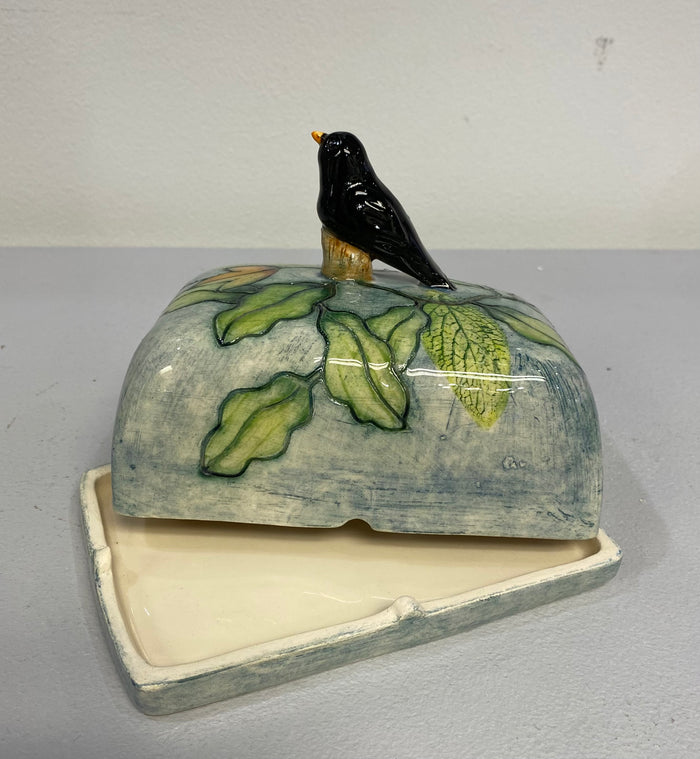 Blackbird Butter Dish by Jeanne Jackson