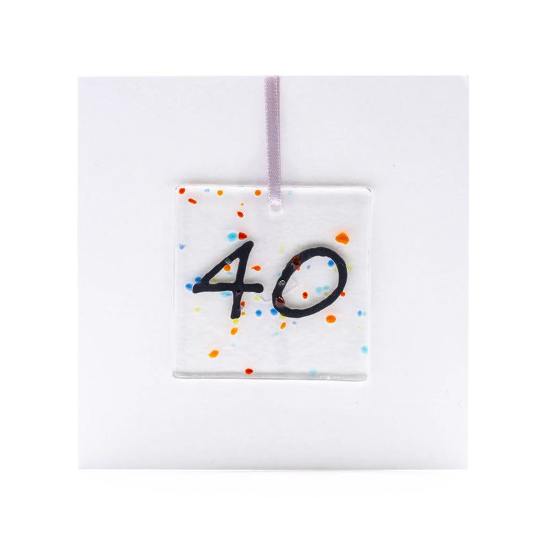 "40" Hanging Decoration birthday card Marc Peters
