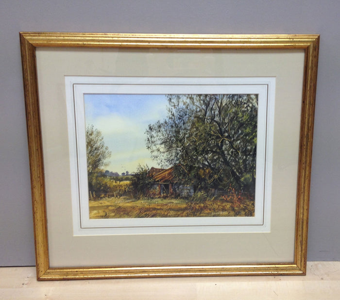 An Old Barn in August by Edward Stamp