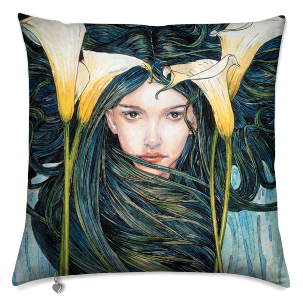 Arum Lily Cushion by Ed Org