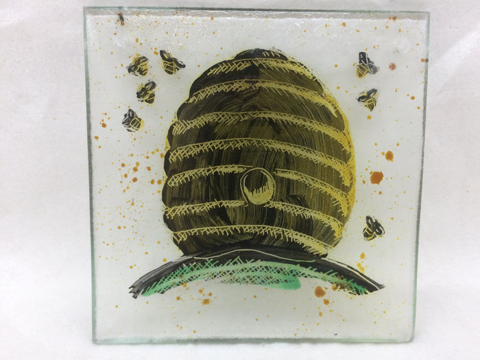 Beehive, stained glass by Bryan Smith