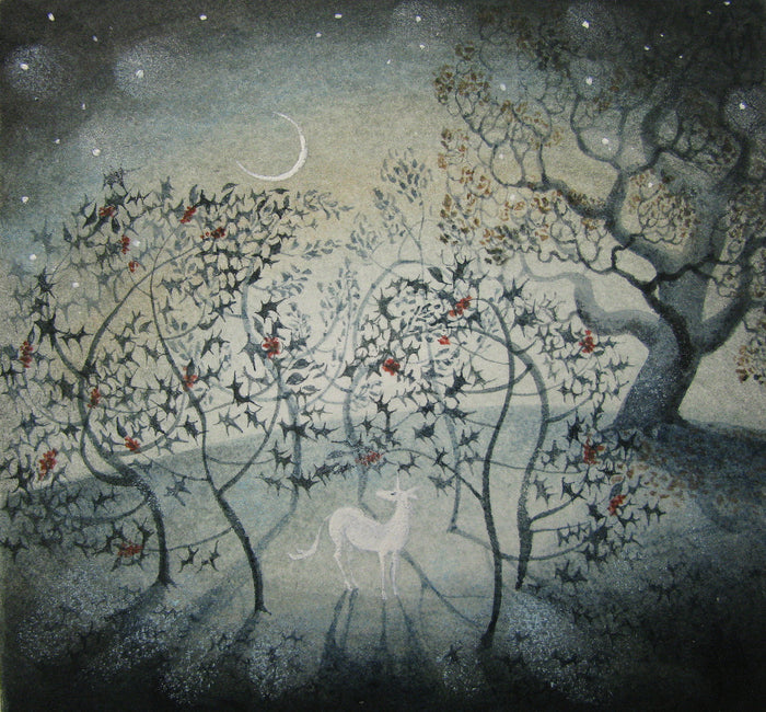 Holly Grove by Flora McLachlan - original watercolour & ink painting