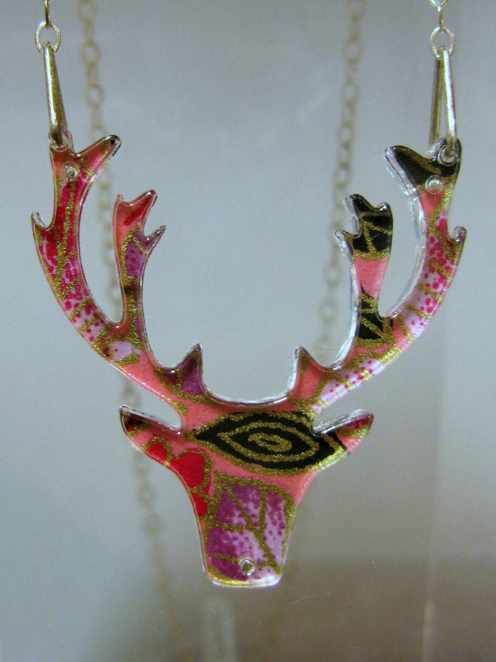 Stag Design Reversible Necklace