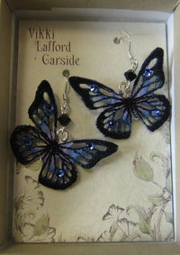Skeletal Butterfly Earrings by Vikki Lafford Garside