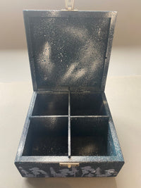 4 Compartment Tea / Jewellery / Trinket Box by Monika Maksym featuring Artwork by Mark Duffin (MM65)