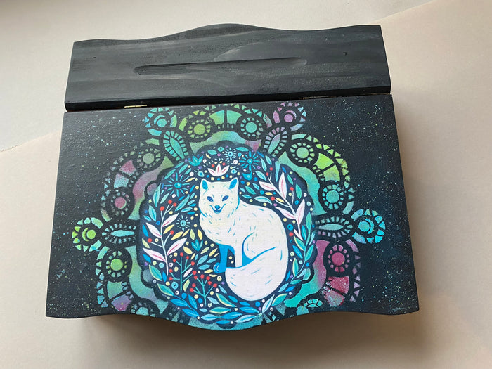 Writing Bureau / Jewellery / Trinket Box by Monika Maksym featuring Artwork by Kae Winter (MM79)