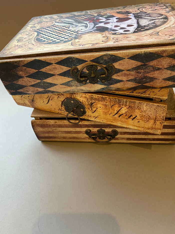 Faux Book Jewellery / Trinket Drawers by Monika Maksym featuring Artwork from Alice in Wonderland (MM94)