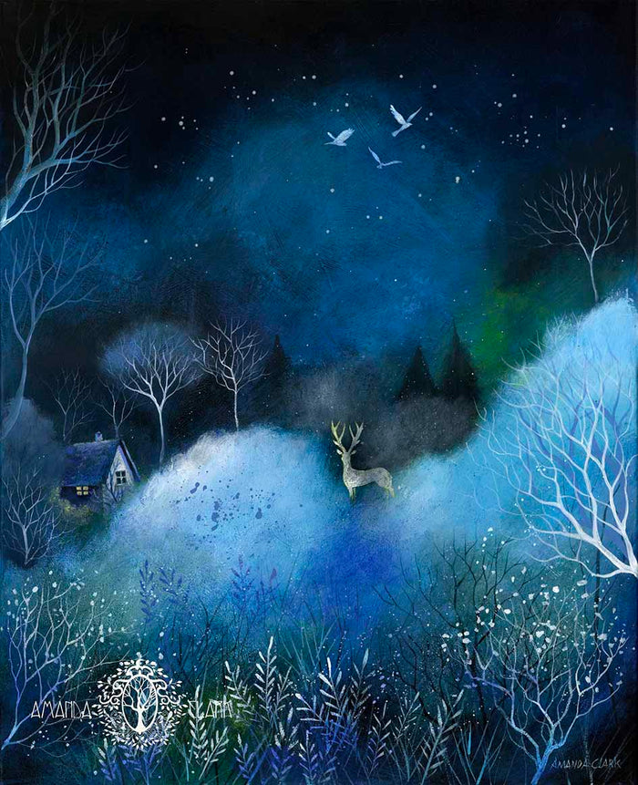 Into the Mist - original acrylic painting on canvas by Amanda Clark