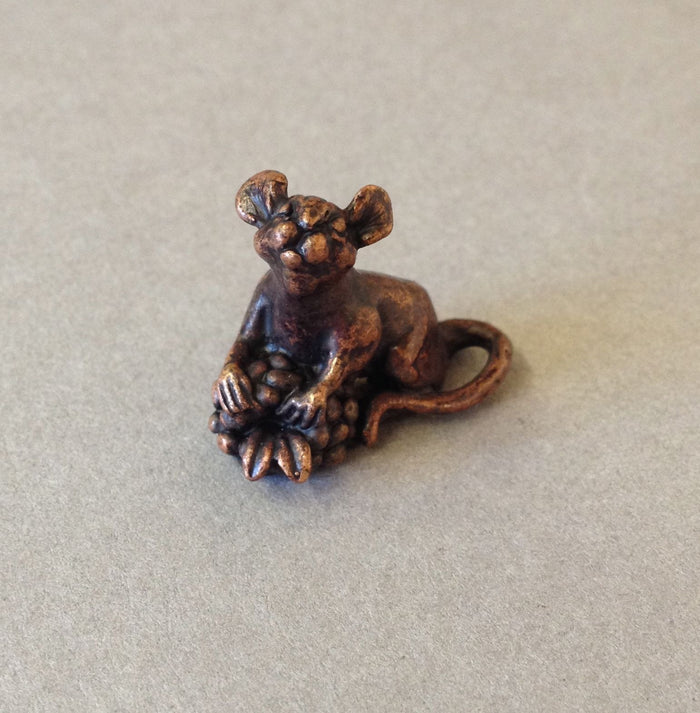 Miniature Mouse with Berry by David Meredith