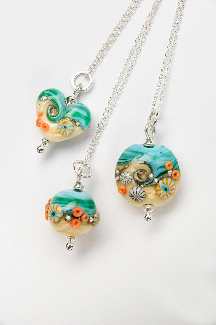 Sand and Sea Pendant from the Beach Babe Range by Julie Fountain