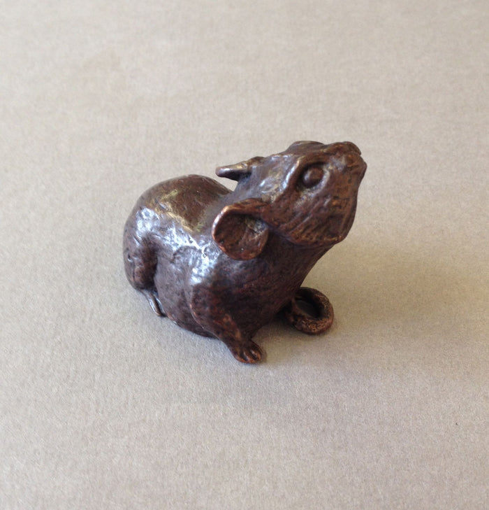 Bronze Sitting Mouse by David Meredith