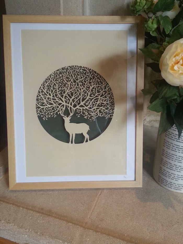Stag - Laser-Cut by Paper Panda