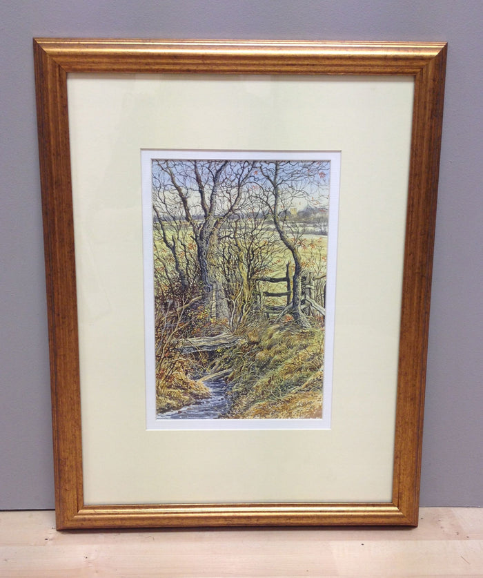 Stile by the Stream by Edward Stamp