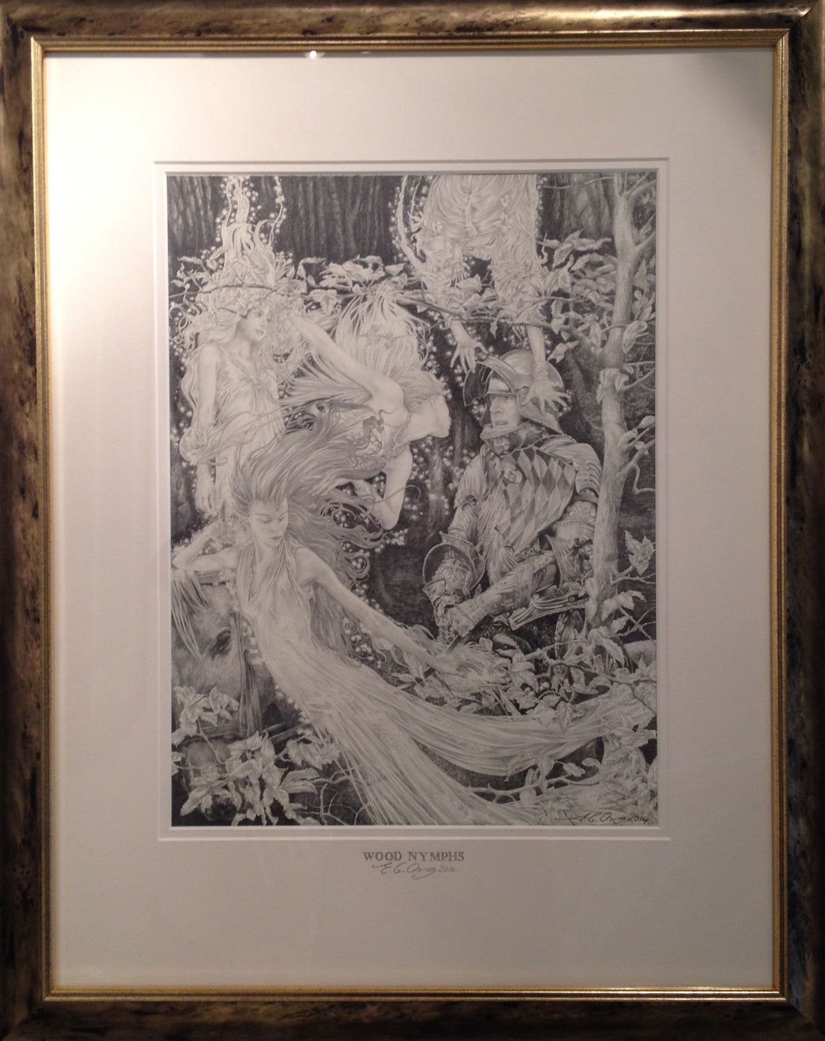 Wood Nymphs (original drawing) by Ed Org