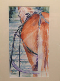 Driving Miss Daisy watercolour by Wendy Farringdon
