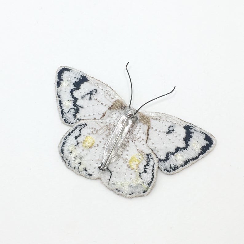 Clouded Yellow Butterfly Brooch by Vikki Lafford Garside