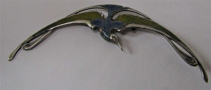 Long Kingfisher Brooch by Jess Lelong