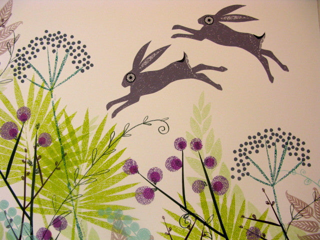 March Hares in Mid June by Jane Ormes