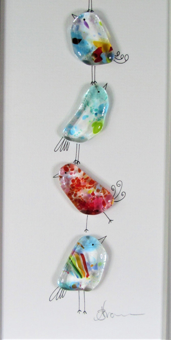 Fused Glass with Illustrated Features by Niko Brown