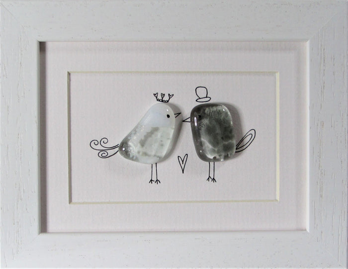 Fused Glass with Illustration by Niko Brown