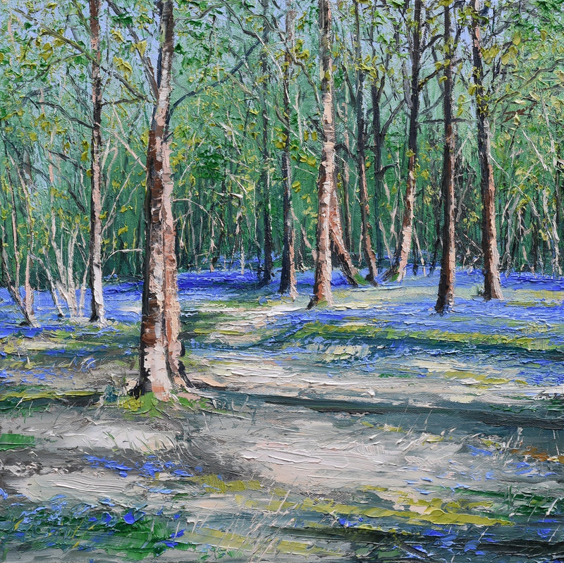 Bluebell Wood - signed limited edition print by Colin Carruthers