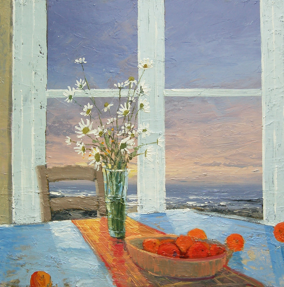 Daisies and Oranges - signed limited edition print by Colin Carruthers