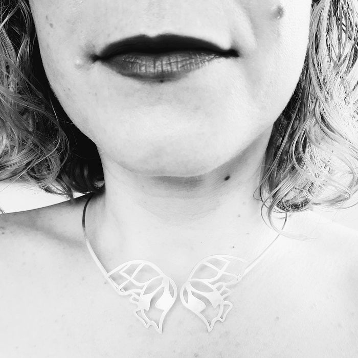 'Butterfly' Necklet - Sterling Silver by Chloe Romanos (CLR400)