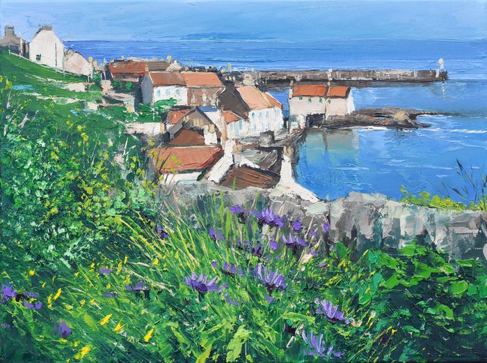 Fife Flowers - oil on canvas by Colin Carruthers