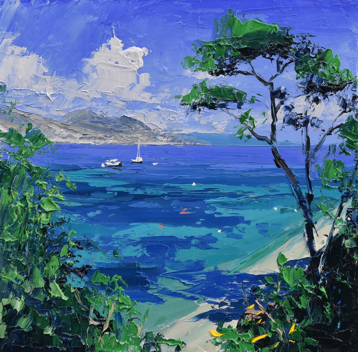 Ocean Light, Cap Ferrat - signed limited edition print by Colin Carruthers