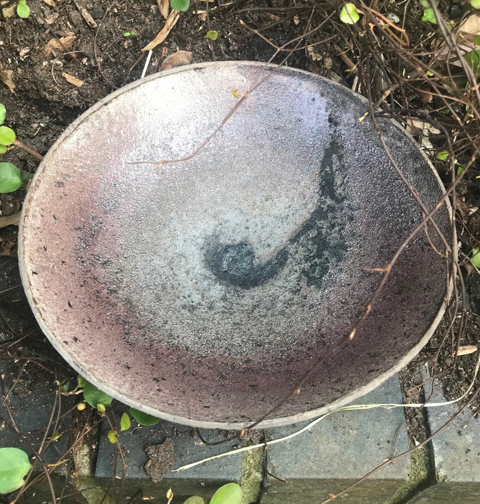 Raku Fired Bowl by Fenella Mowbray