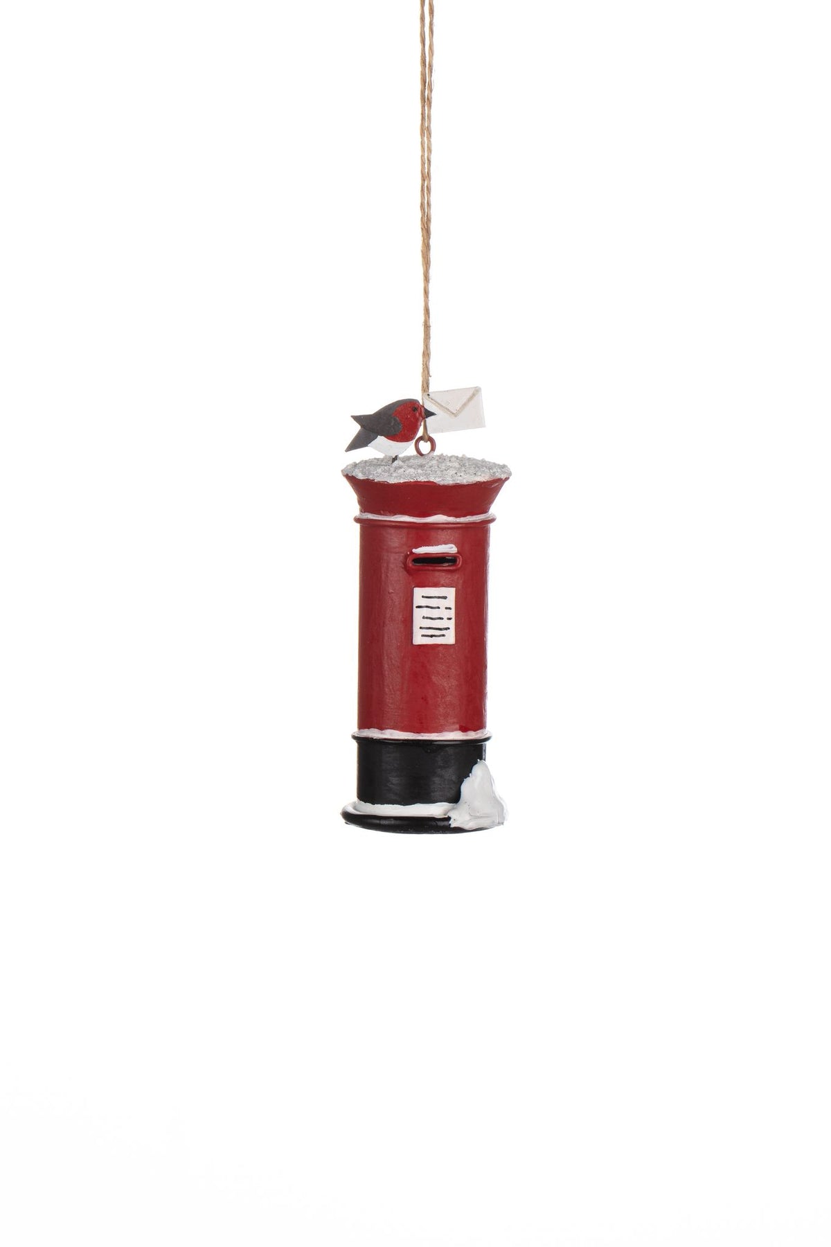 Post Box Robin Xmas Decoration