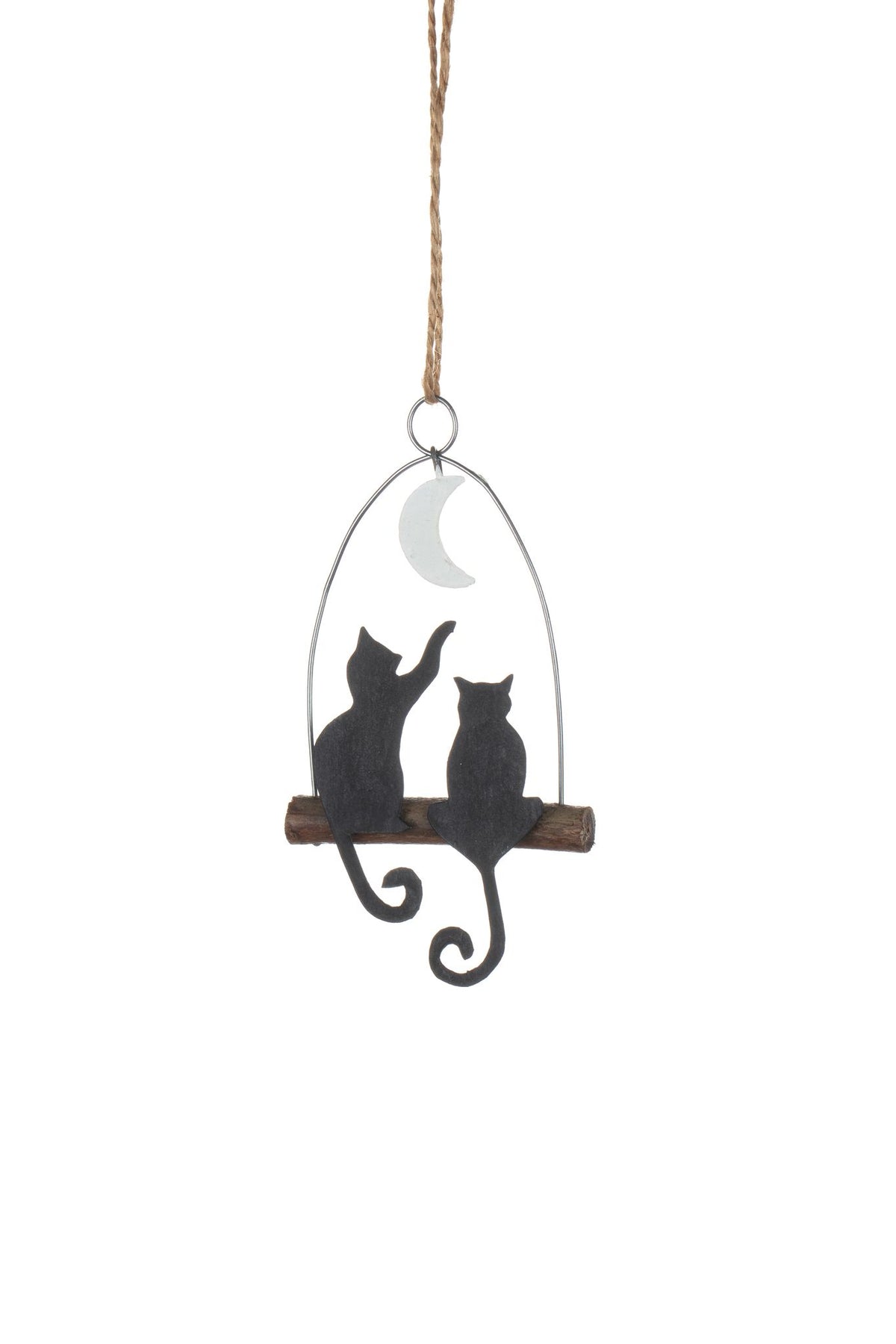 Cats and the Moon Xmas Decoration