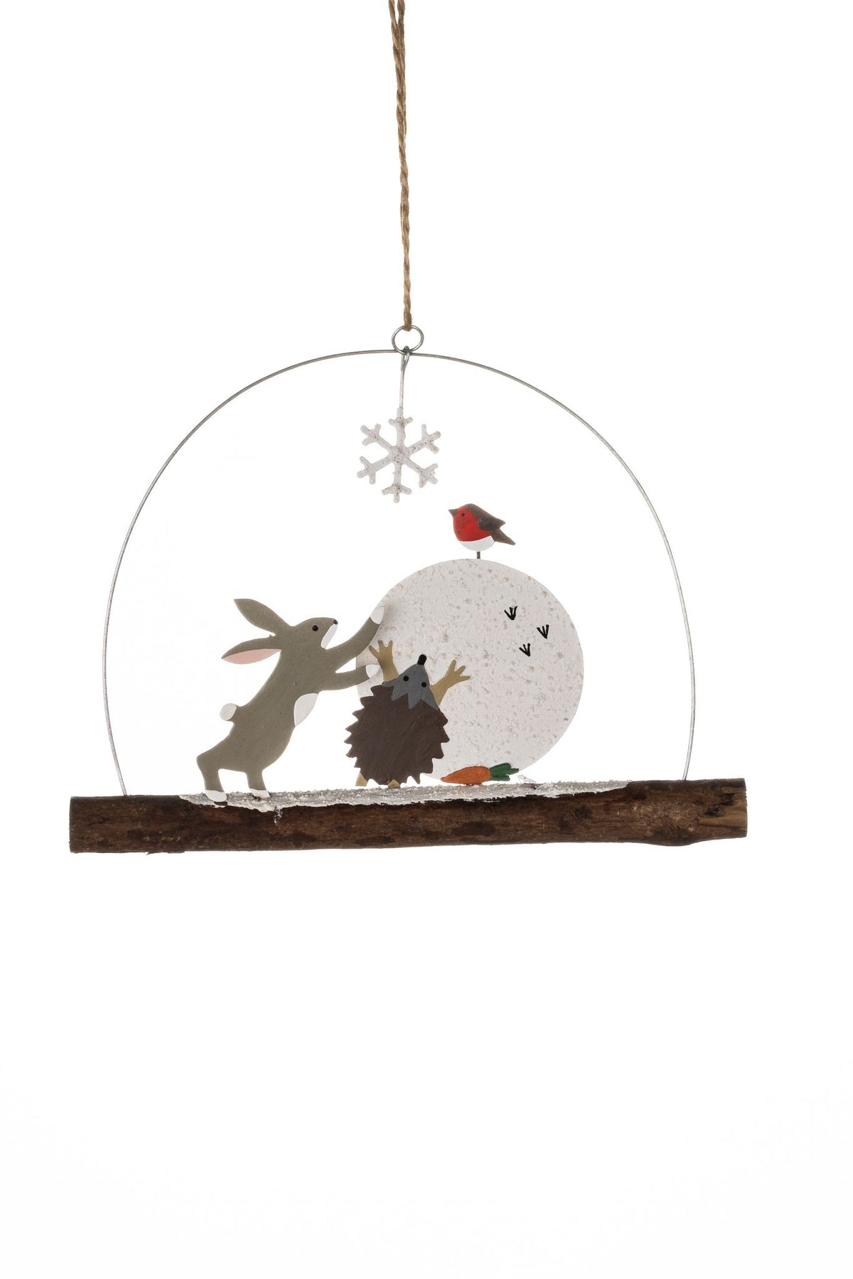 Making A Snowman Hanger Xmas Decoration