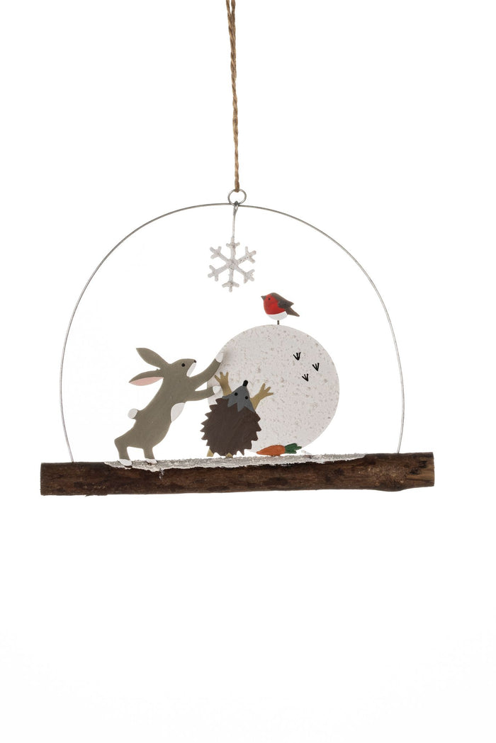 Making A Snowman Hanger Xmas Decoration