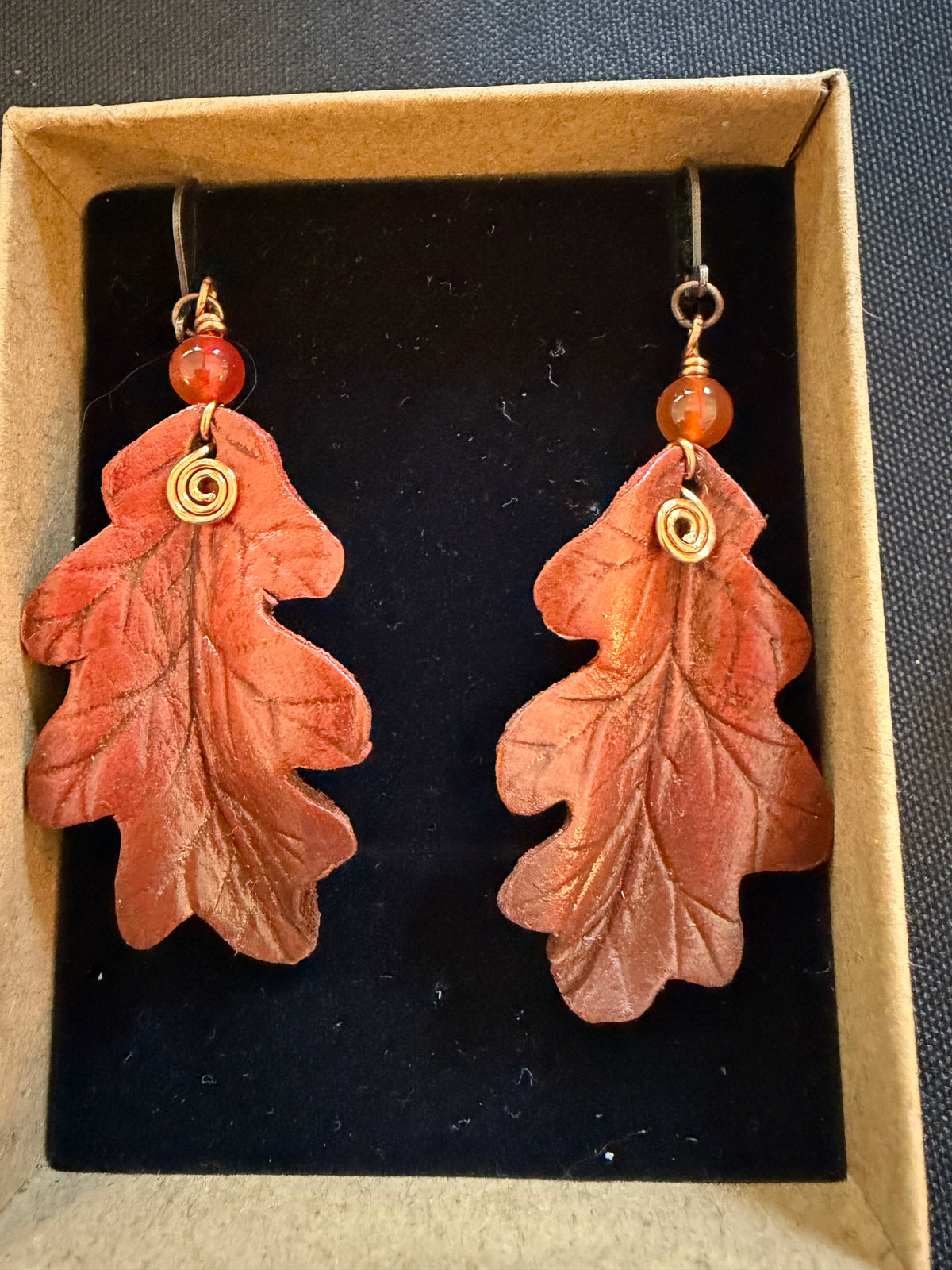 Autumn Oak Leaf Earrings