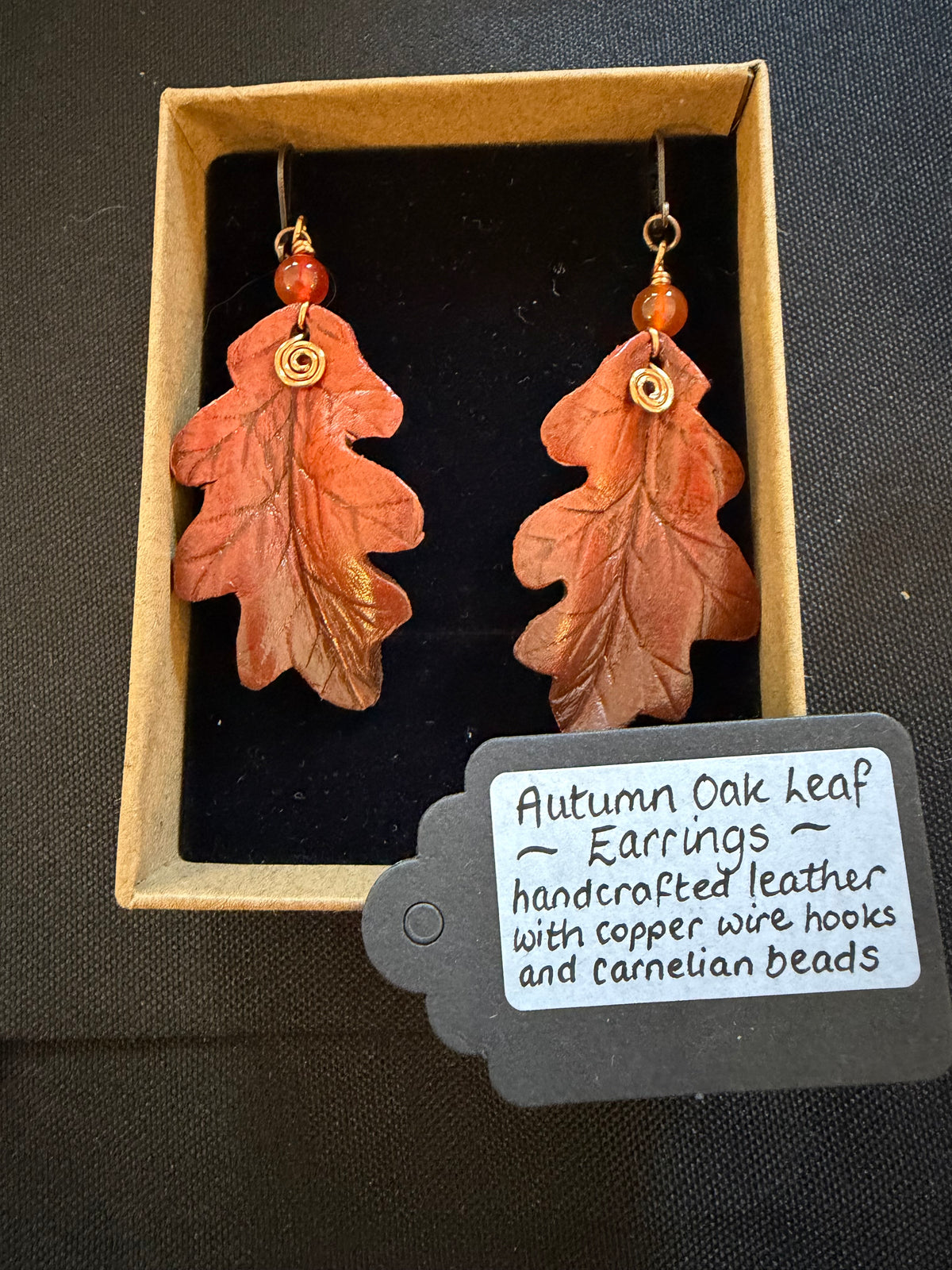 Autumn Oak Leaf Earrings