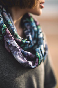 "Ayre" Velvet Infinity Scarf by Agate & Ayre
