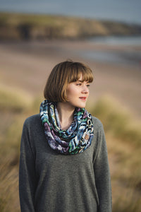 "Ayre" Velvet Infinity Scarf by Agate & Ayre