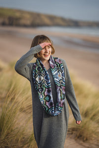 "Ayre" Velvet Infinity Scarf by Agate & Ayre